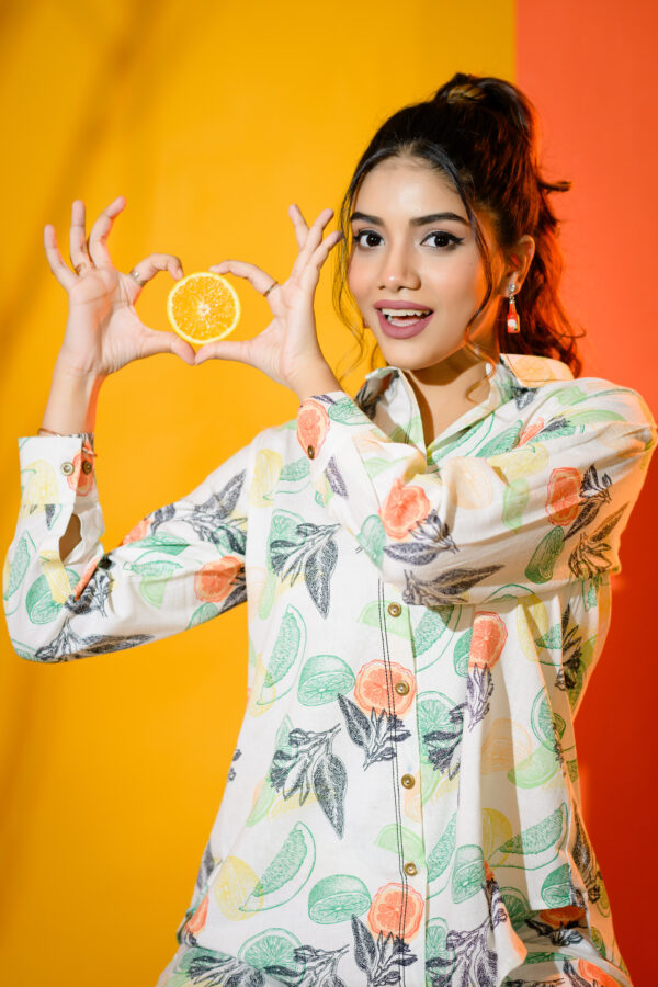 Lemon Print Coord Set