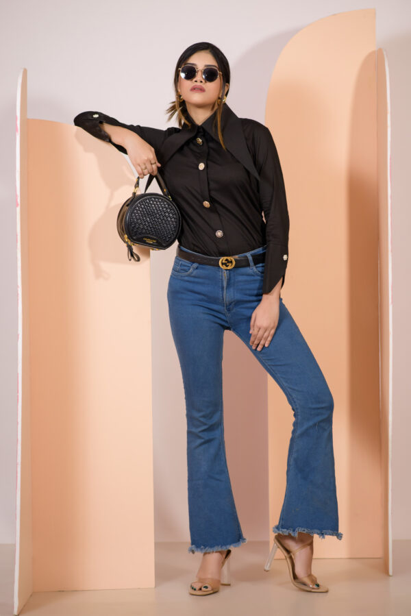 Swallowed-Tailed Collar Shirt - Image 2